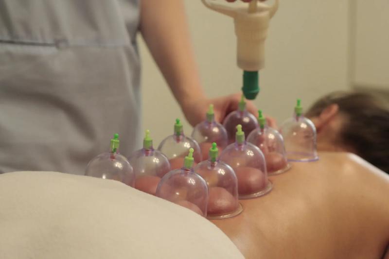 lymphatic drainage technique - massage of leg